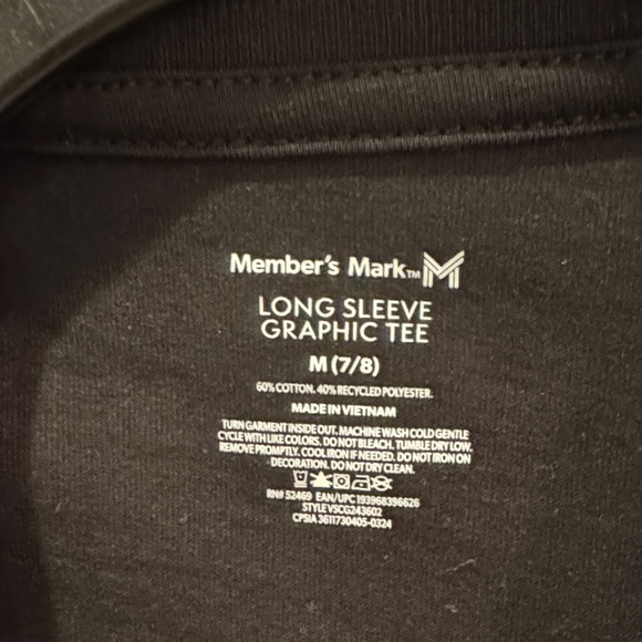 Members Only Black Shirt with Gold Sequin Bow - Picture 2 of 4